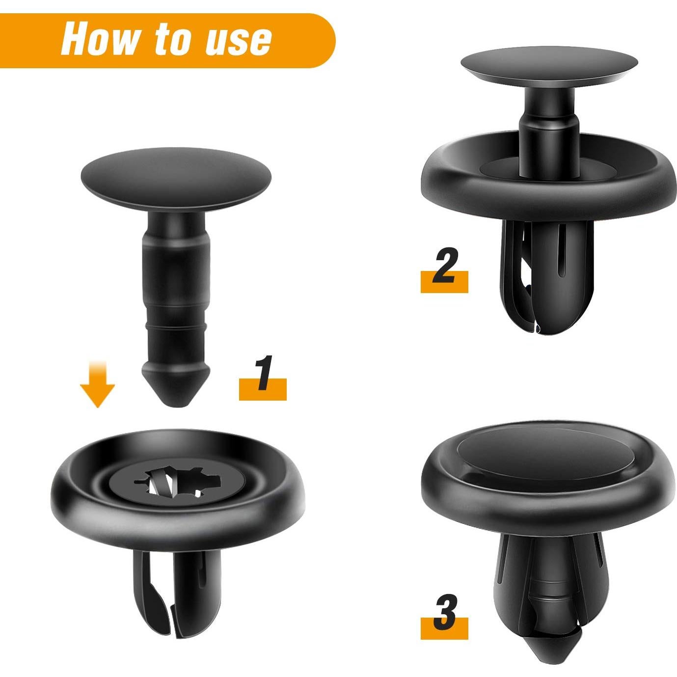 Clips Retenedores de Motor GOOACC 40PCS Nylon Toyota Lexus