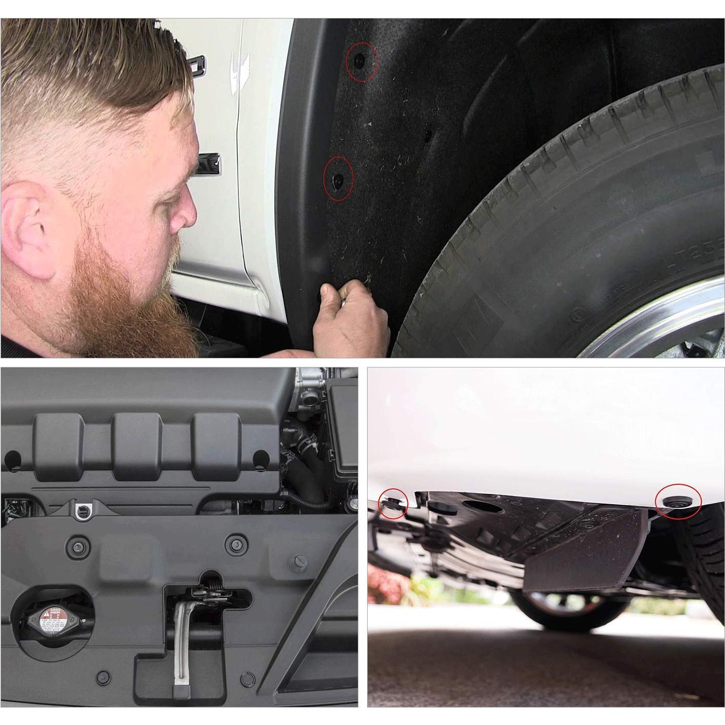 Clips Retenedores de Motor GOOACC 40PCS Nylon Toyota Lexus