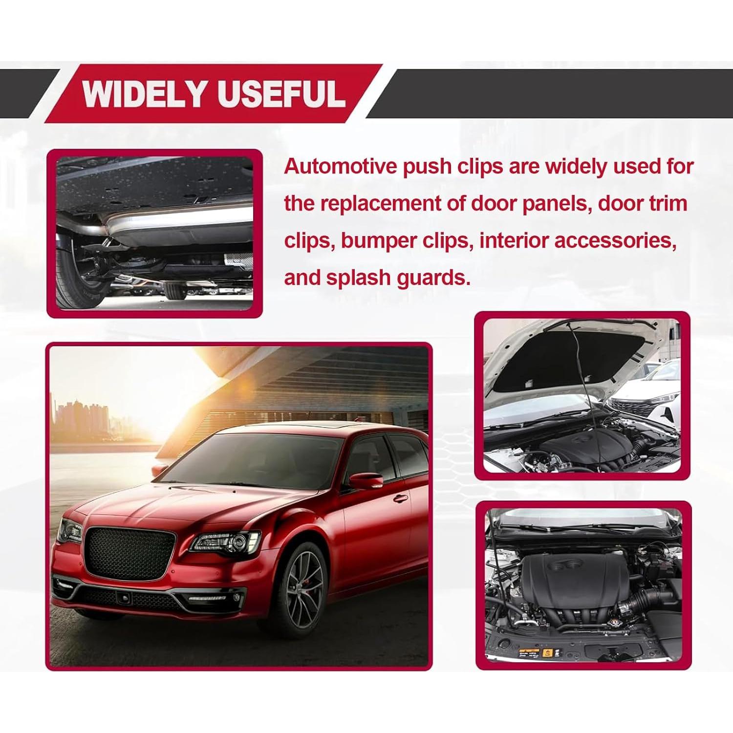 Kit 801 Clips de Retención Automotrices Vrasly 24 Tamaños