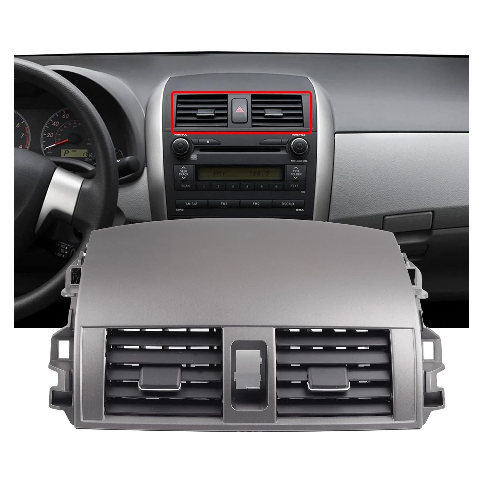 Panel de Rejilla de Aire Acondicionado Dasbecan Toyota Corolla 2008-2013