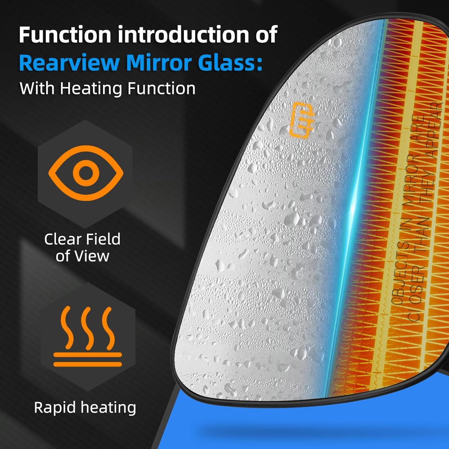 Espejo Lateral Derecho Toyota Corolla 2014-2019 Calefacción