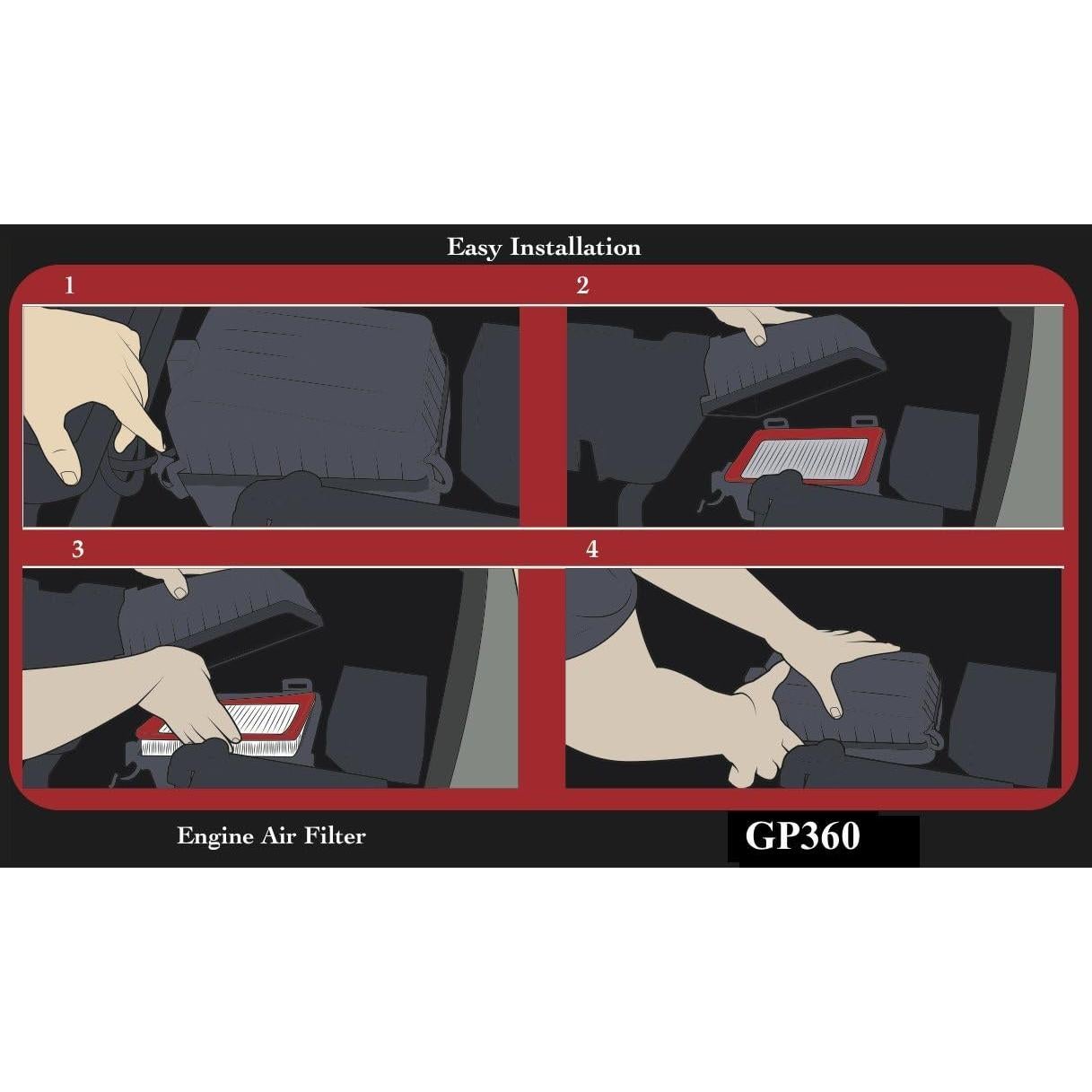 Filtro de Aire EPAuto GP360 para Toyota y Lexus