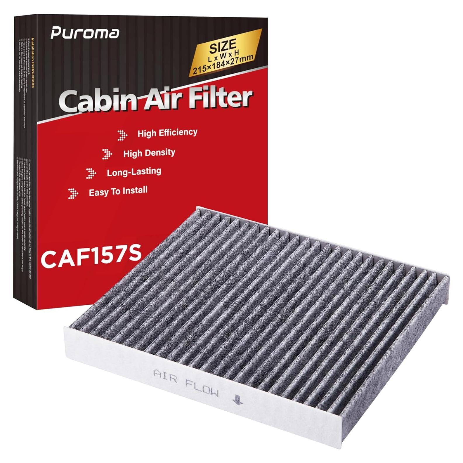 Filtro de Aire de Cabina Puroma CAF157S para Toyota y Lexus