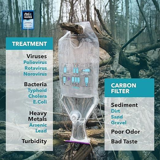 Filtro de Agua Puribag - Sistema de Filtración Portátil 9.46L