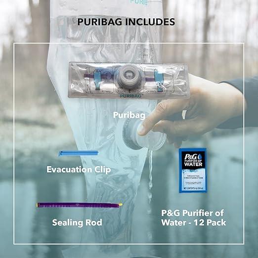 Filtro de Agua Puribag - Sistema de Filtración Portátil 9.46L