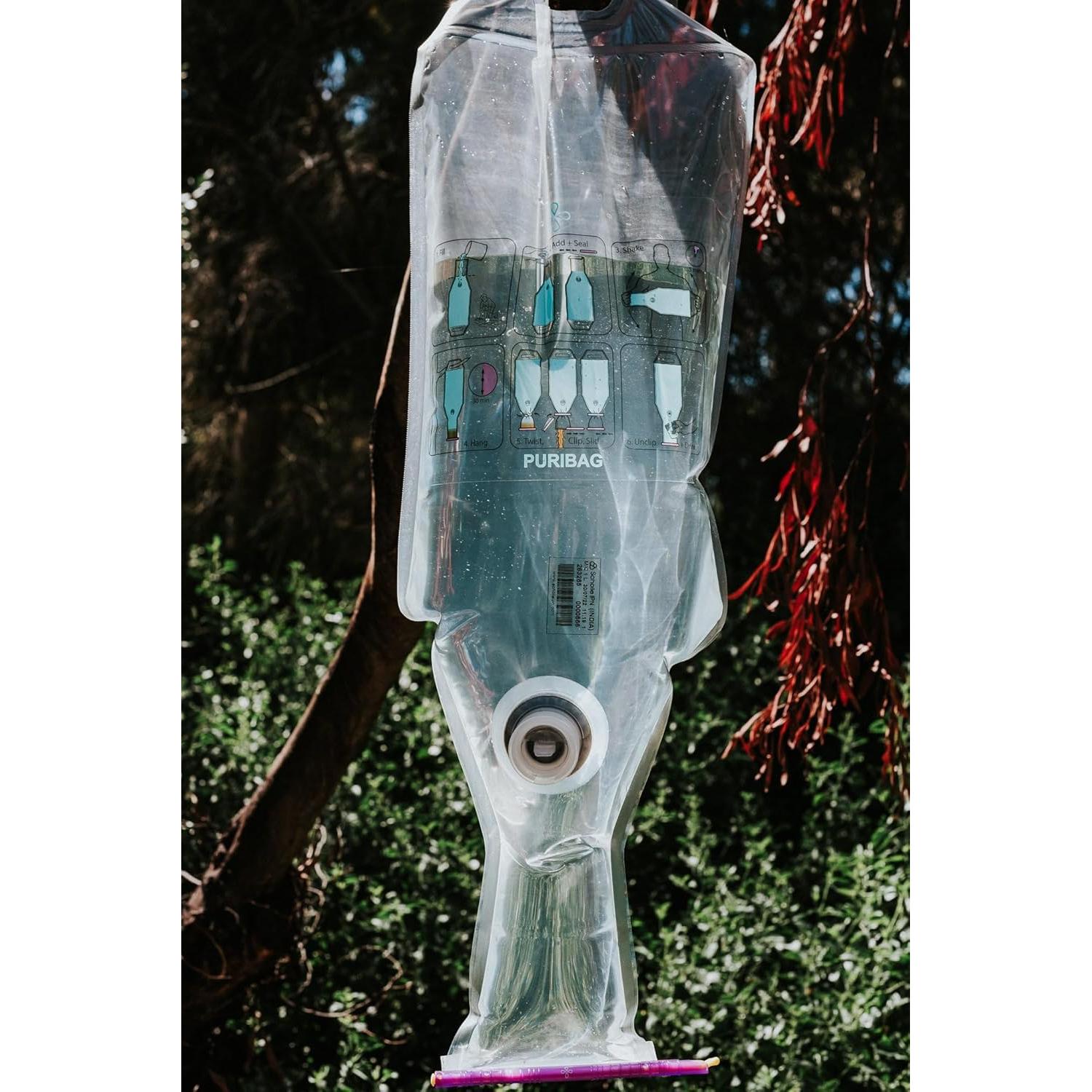 Filtro de Agua Puribag - Sistema de Filtración Portátil 9.46L