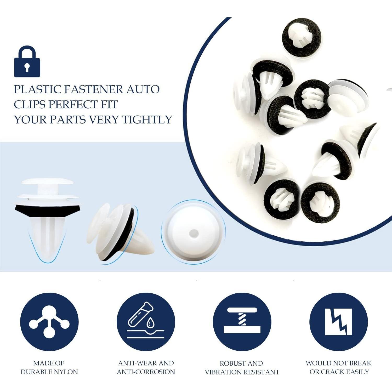 20 Sujetadores de Panel de Recorte TOPCNOEM para Toyota y Lexus