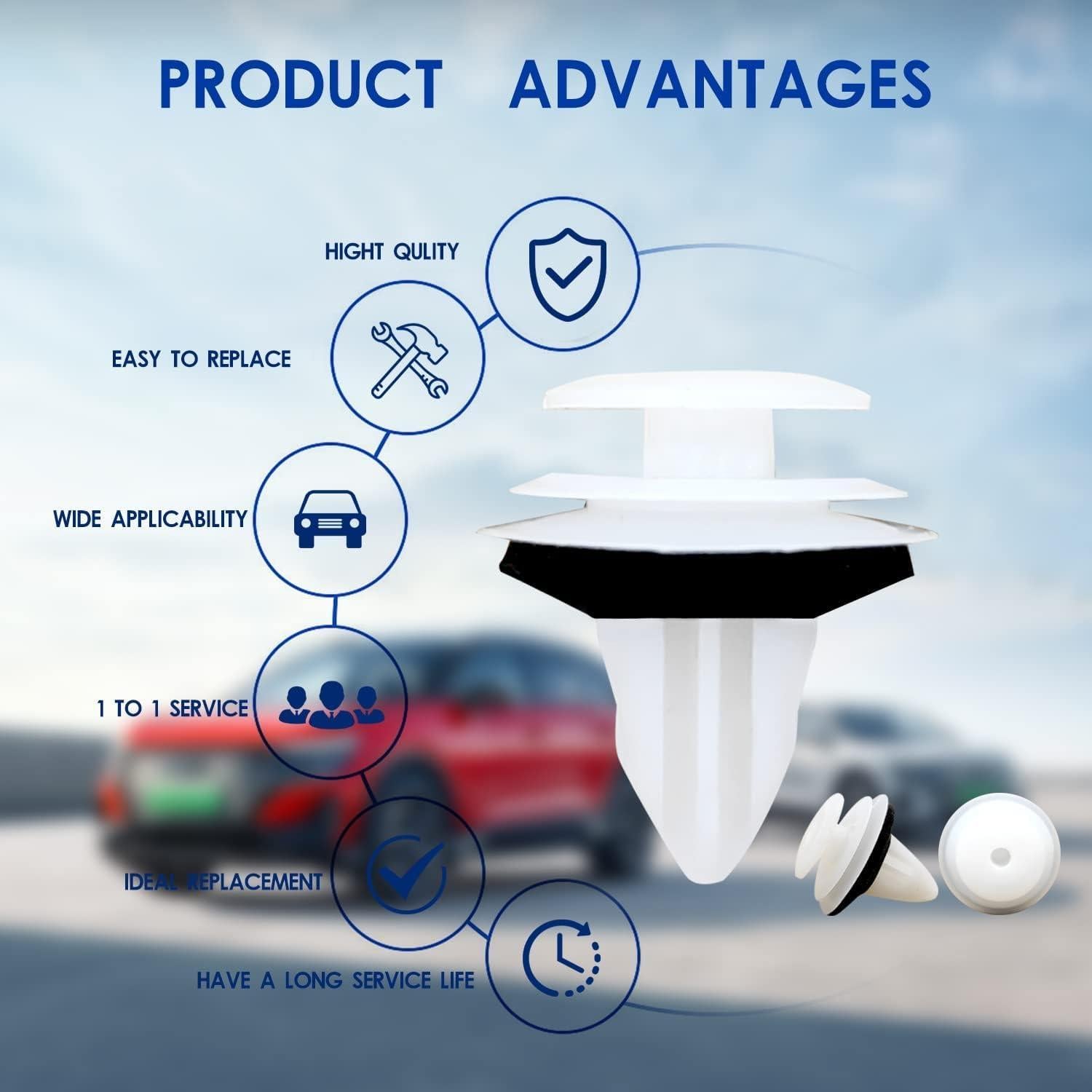 20 Sujetadores de Panel de Recorte TOPCNOEM para Toyota y Lexus