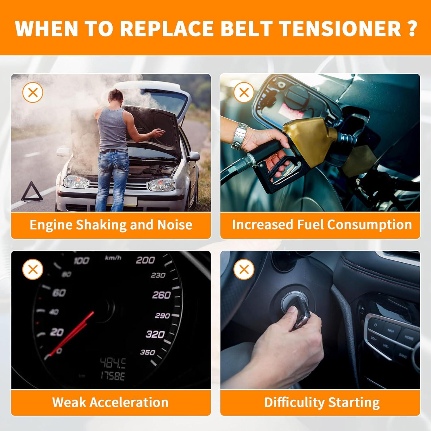 Kit tensor correa serpentina GLOCRORET 89378 para Toyota y Lexus