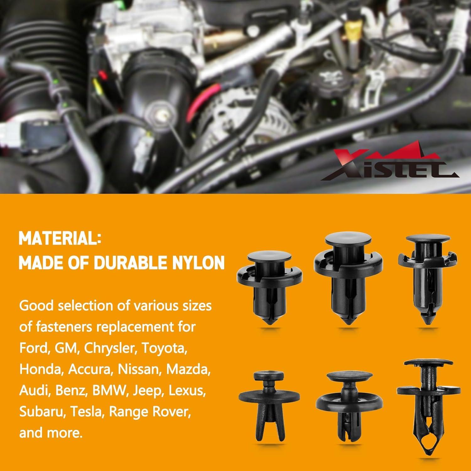 Kit de Clips de Retención Xislet 30 Pcs Universal Automotriz