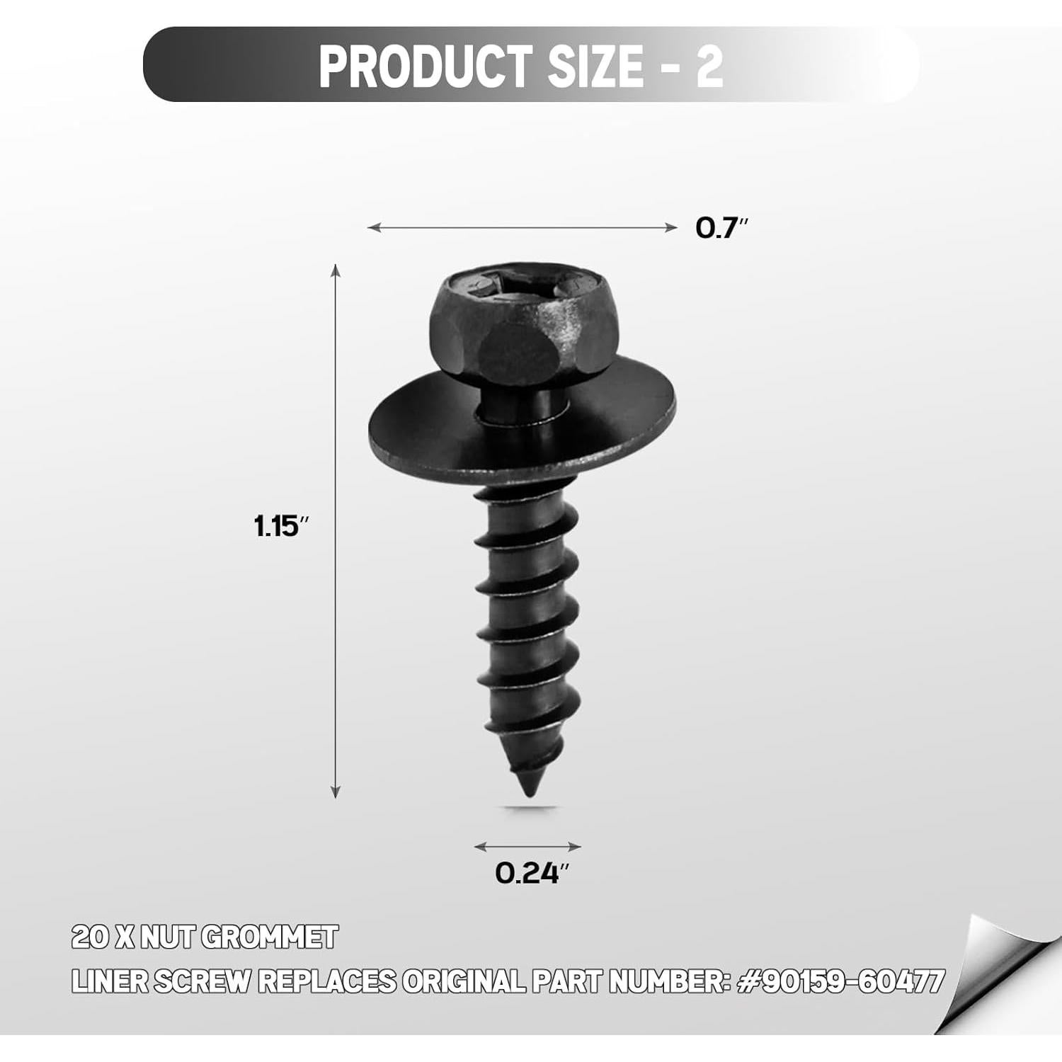 Xislet 101 Piezas Remaches y Tornillos para Toyota y Lexus