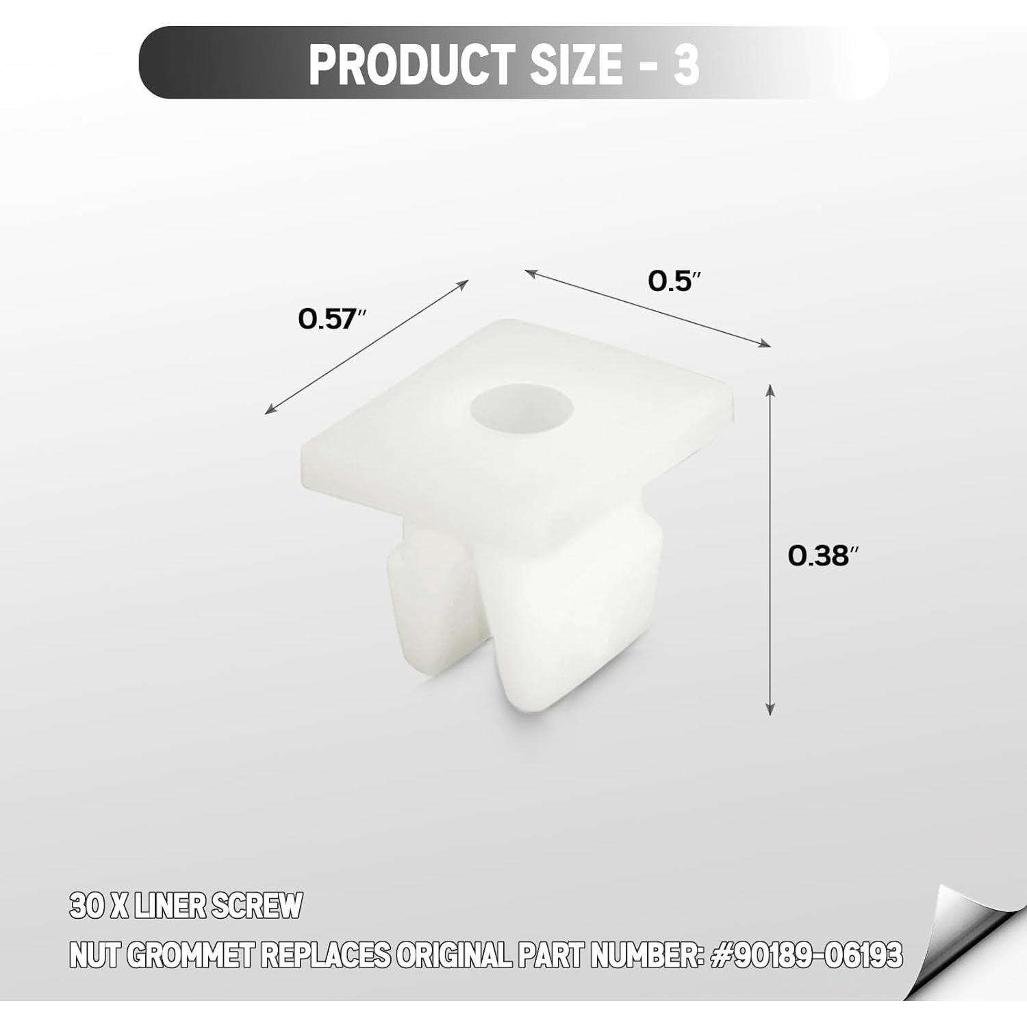 Xislet 101 Piezas Remaches y Tornillos para Toyota y Lexus
