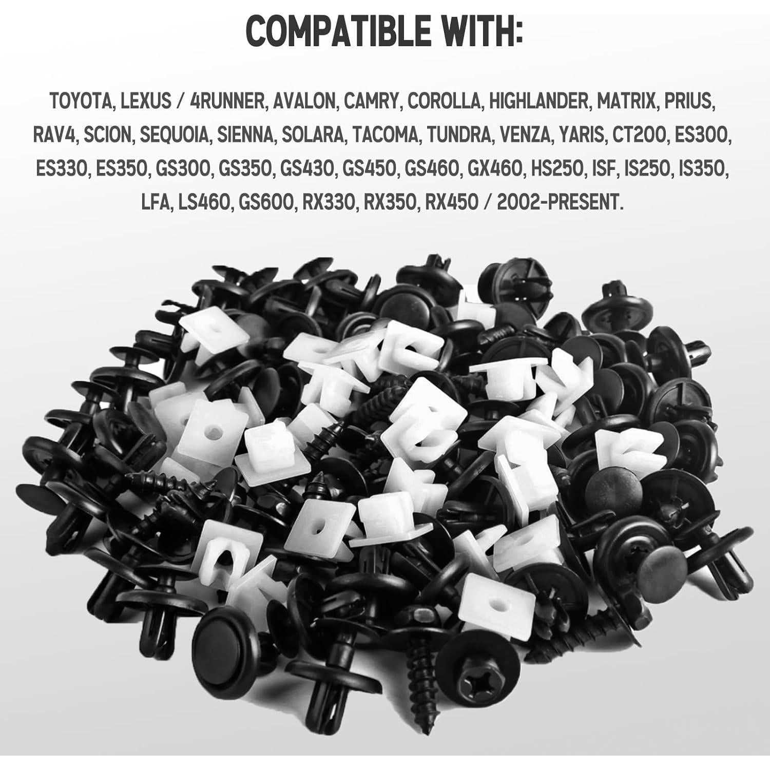 Xislet 101 Piezas Remaches y Tornillos para Toyota y Lexus