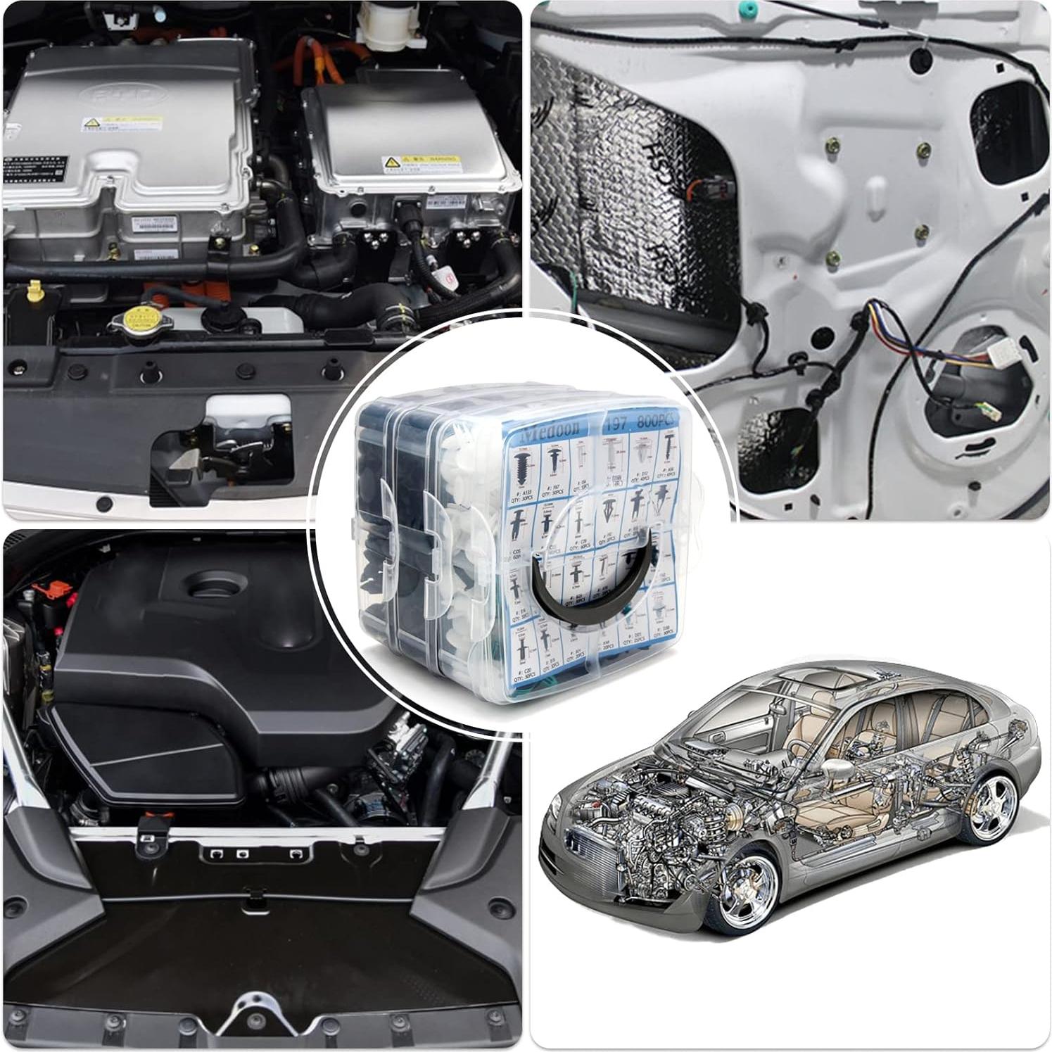 Kit de Clips de Retención para Automóviles Medoon 801 PCS