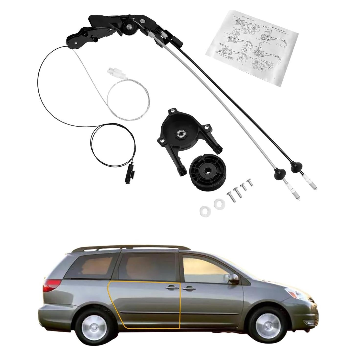 Cable de Puerta Deslizante Derecho Gledewen Toyota Sienna 2004-2010