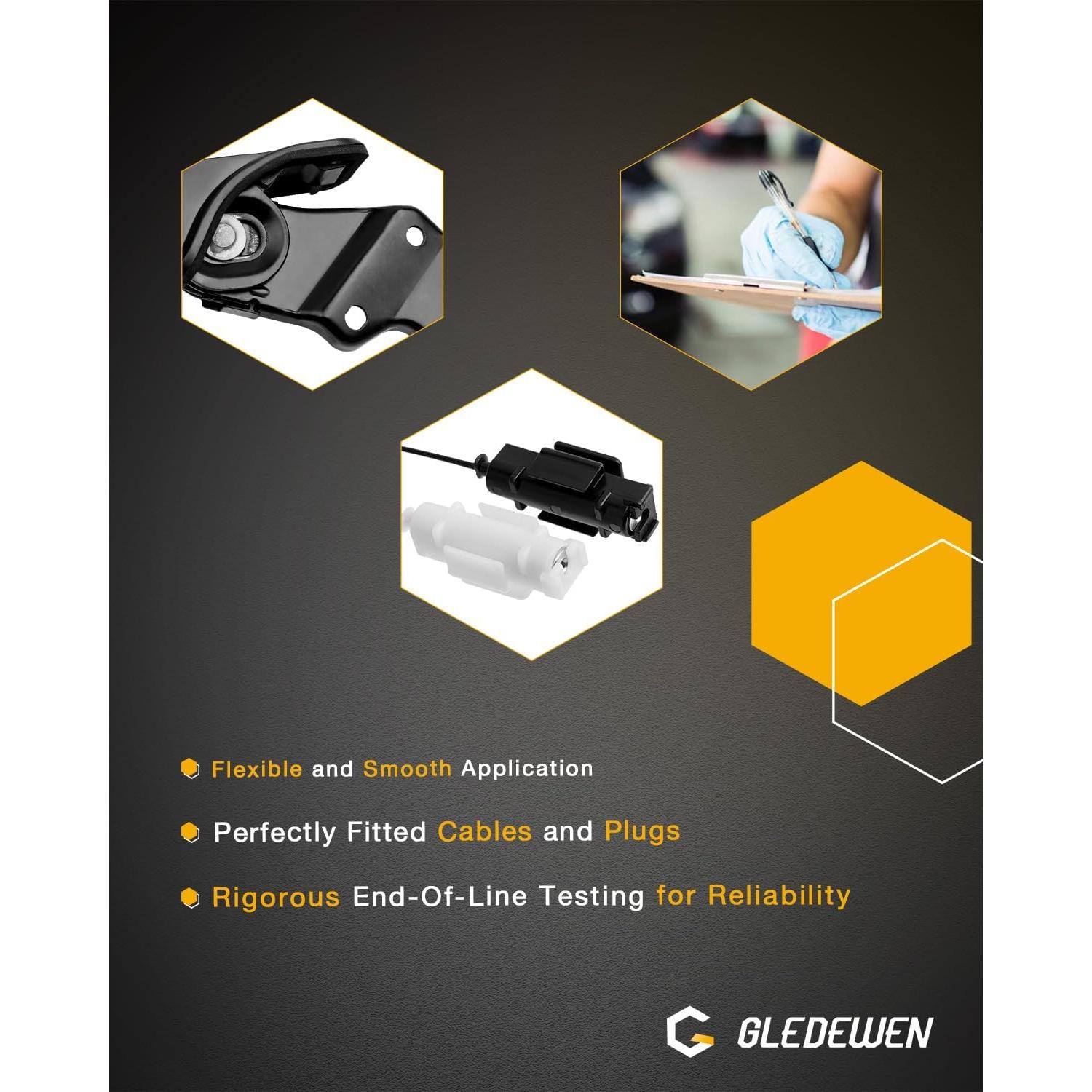 Cable de Puerta Deslizante Derecho Gledewen Toyota Sienna 2004-2010