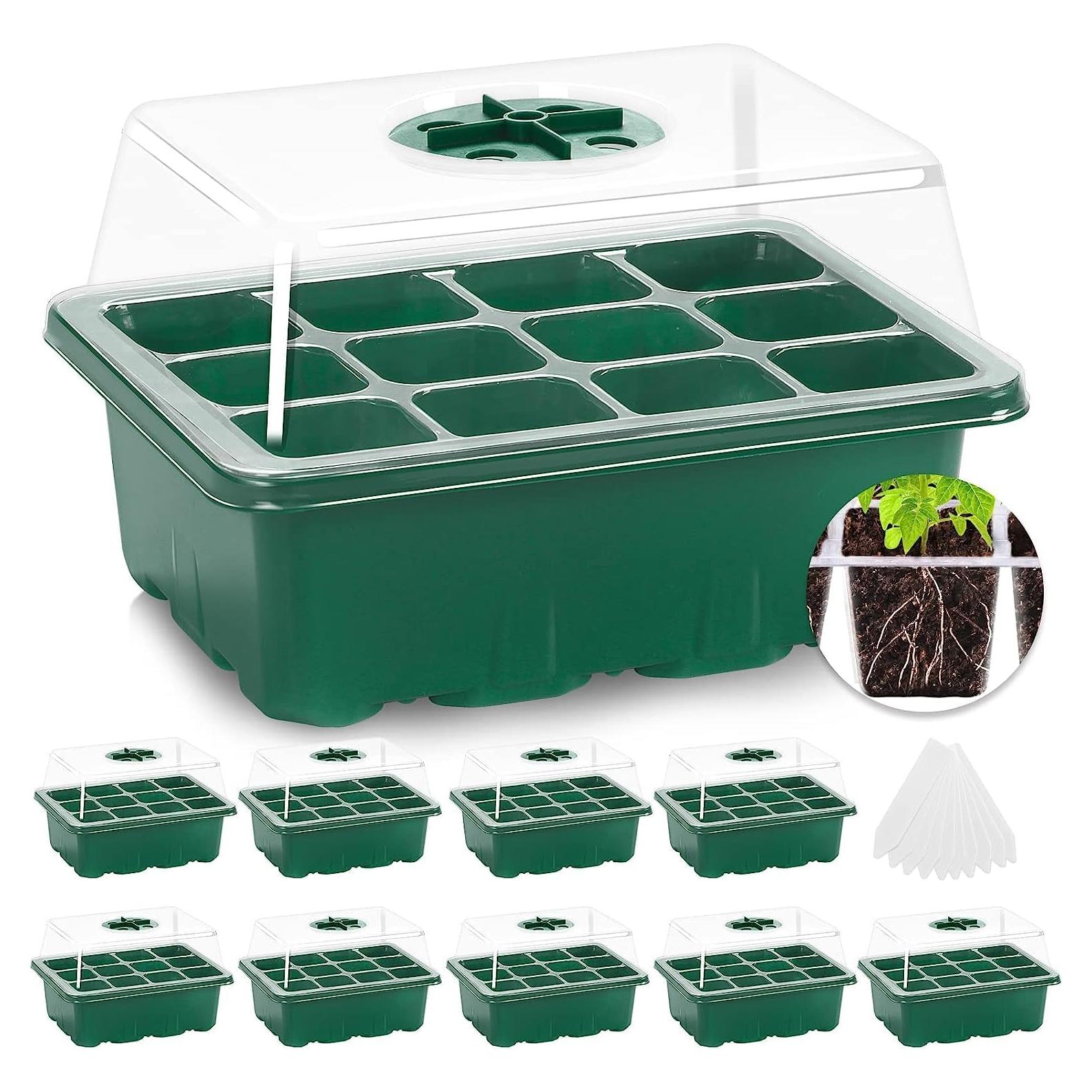 Kit de Inicio de Semillas MIXC 10 Bandejas con Dome de Humedad