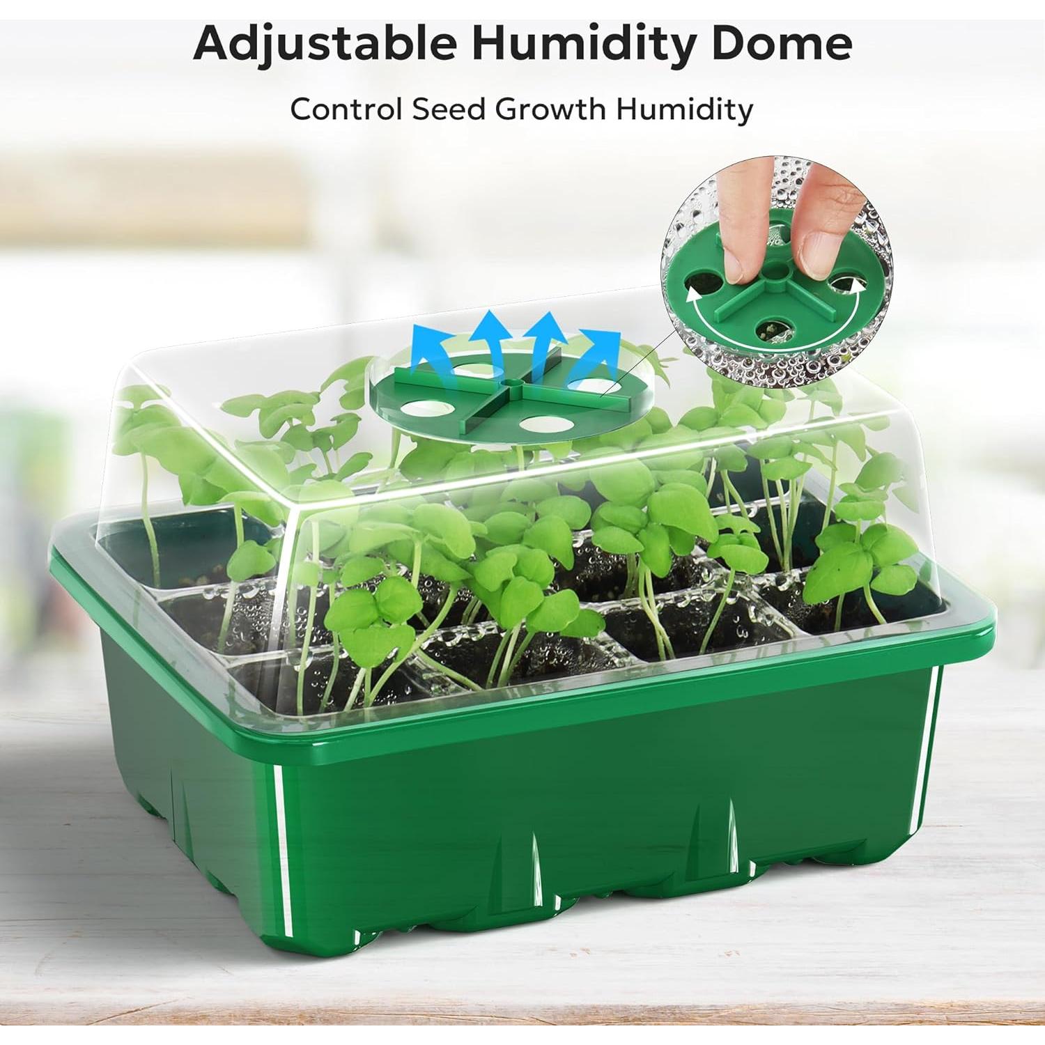 Kit de Inicio de Semillas MIXC 10 Bandejas con Dome de Humedad