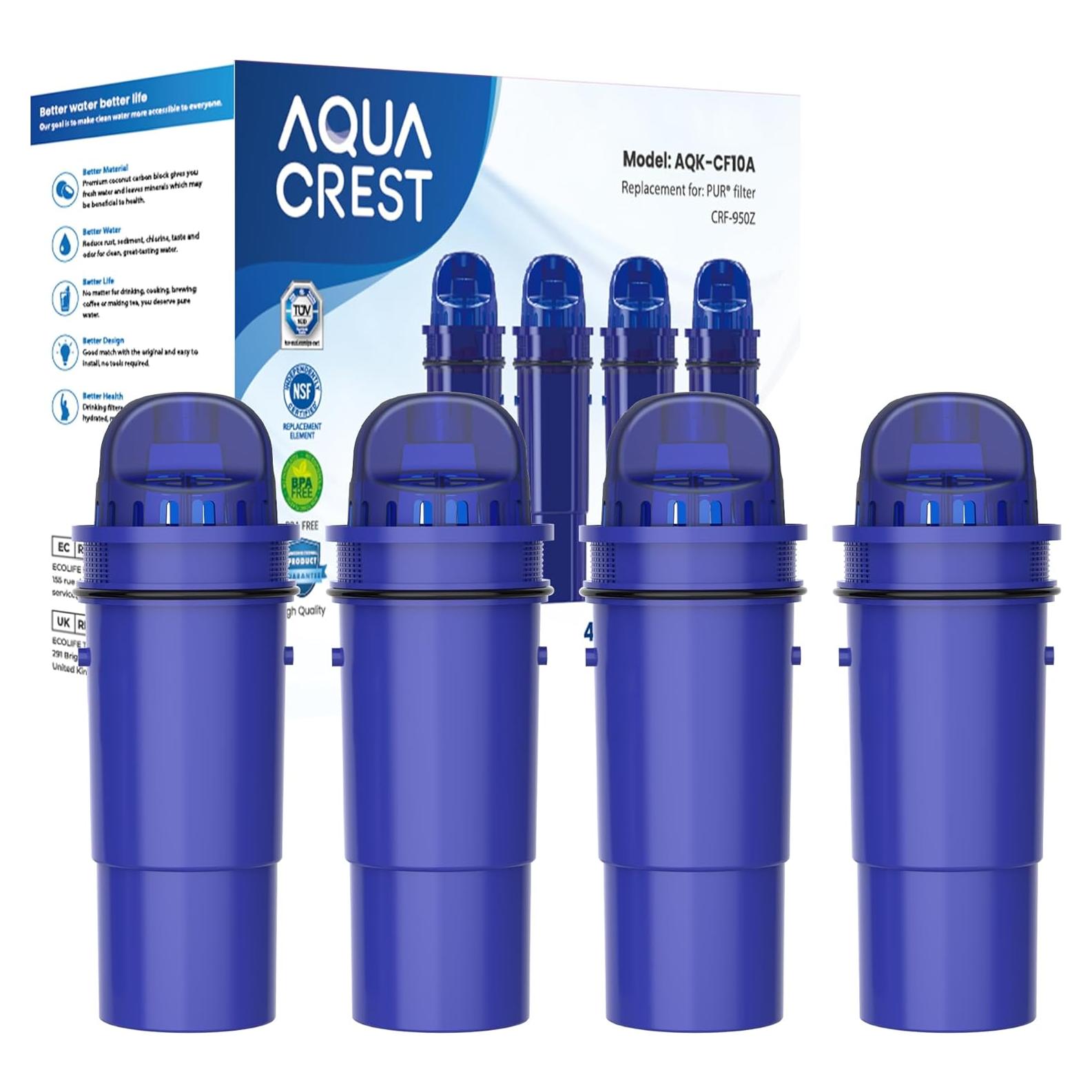 Filtro de Agua AQUA CREST para Jarras PUR - 4 Paquetes