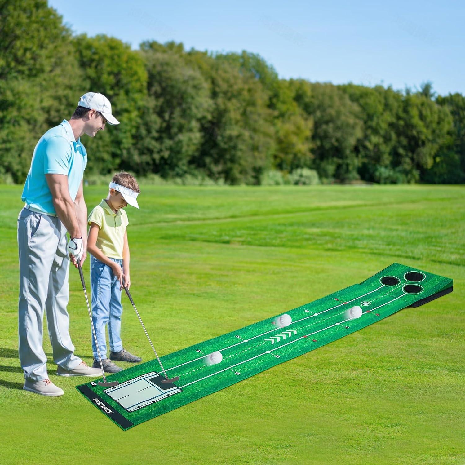 Tapete de Golf Portátil GOODLYSPORTS 228,6x45,7cm con Pelotas