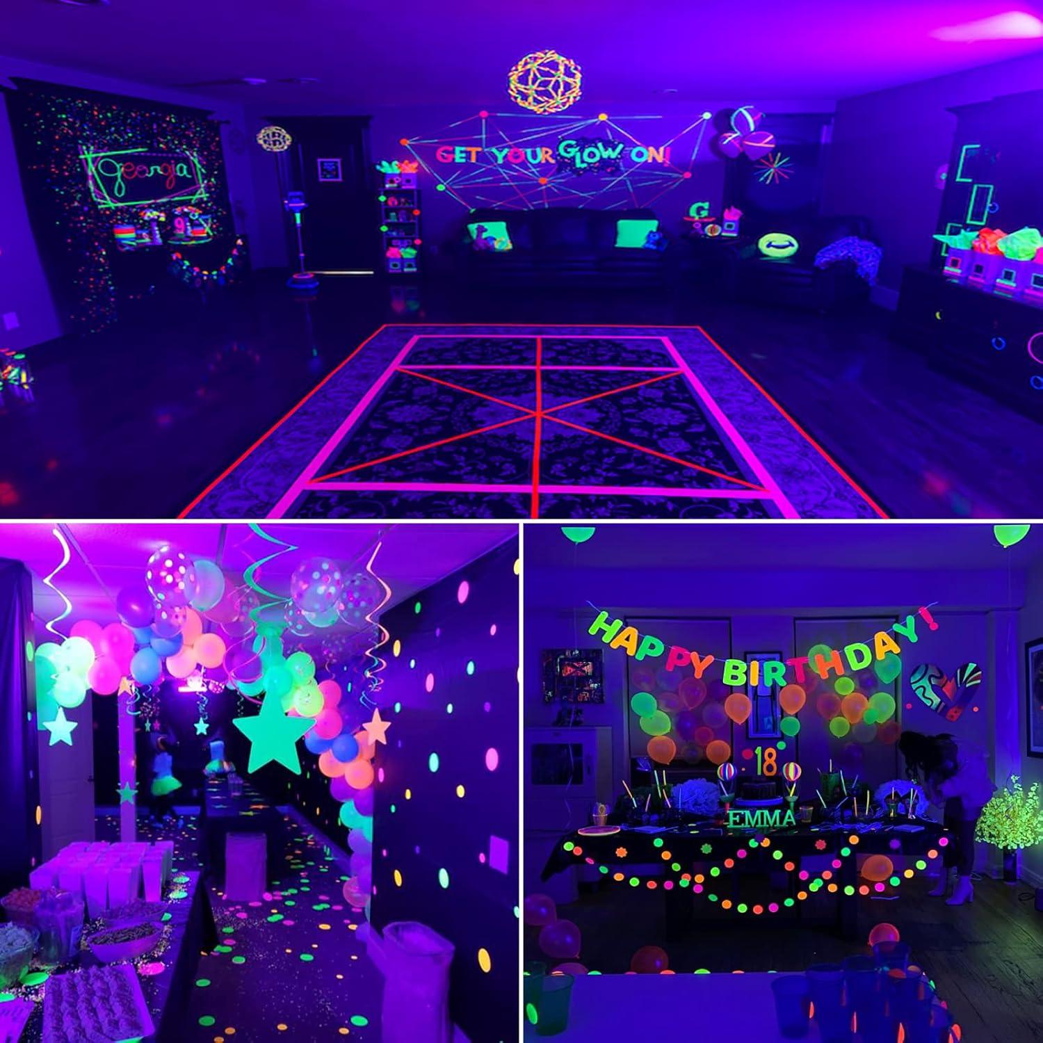 Bombillas LED Luz Negra Wiyifada A19 9W 2 Paquetes