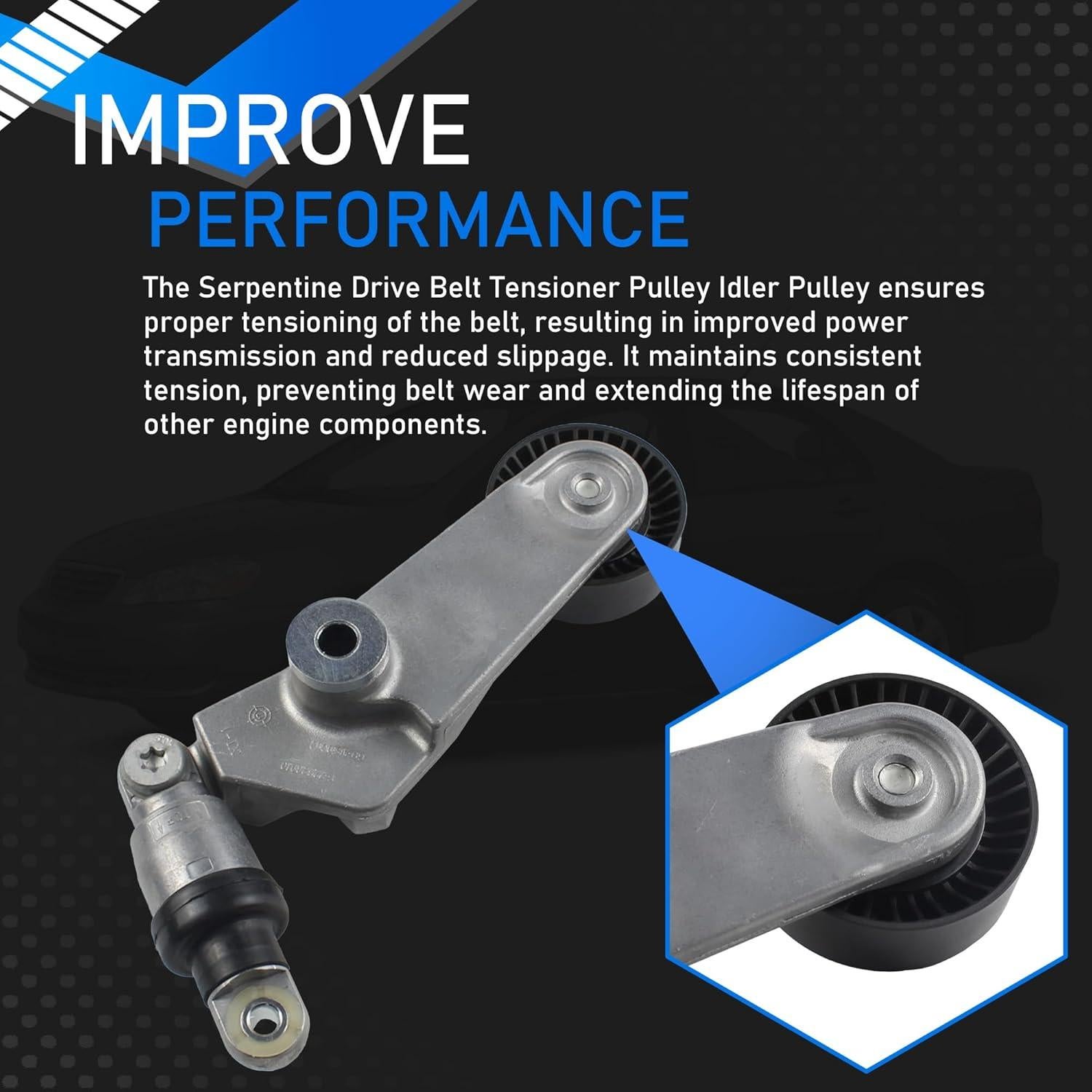 Kit de Correa Serpentina YzusGomumu 38286 para Toyota Corolla