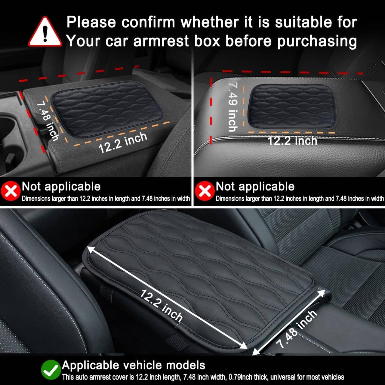 Funda Reposabrazos Auto Amiss Universal Impermeable Negro