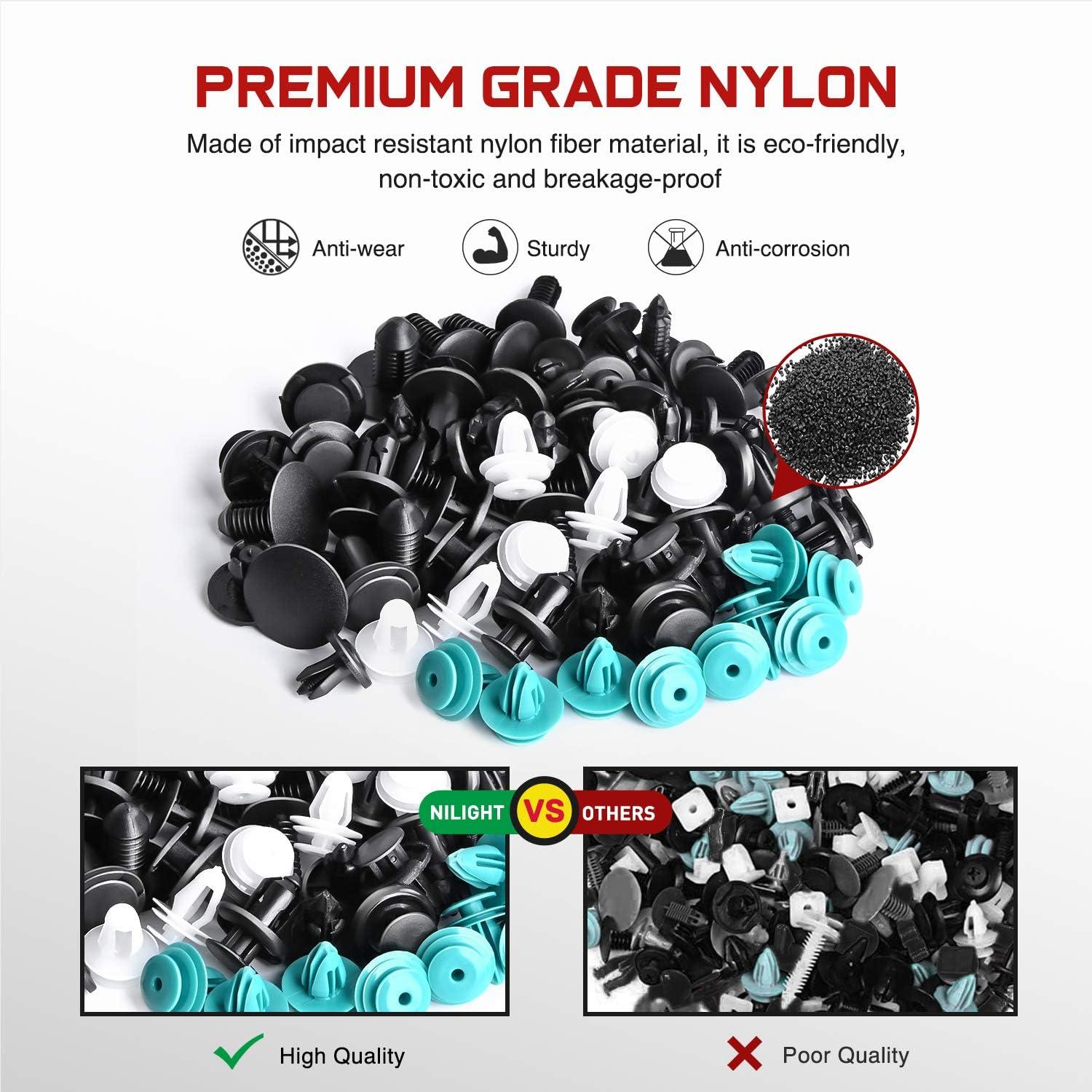 Kit de Clips de Retención Nilight 360 Pcs para Coche