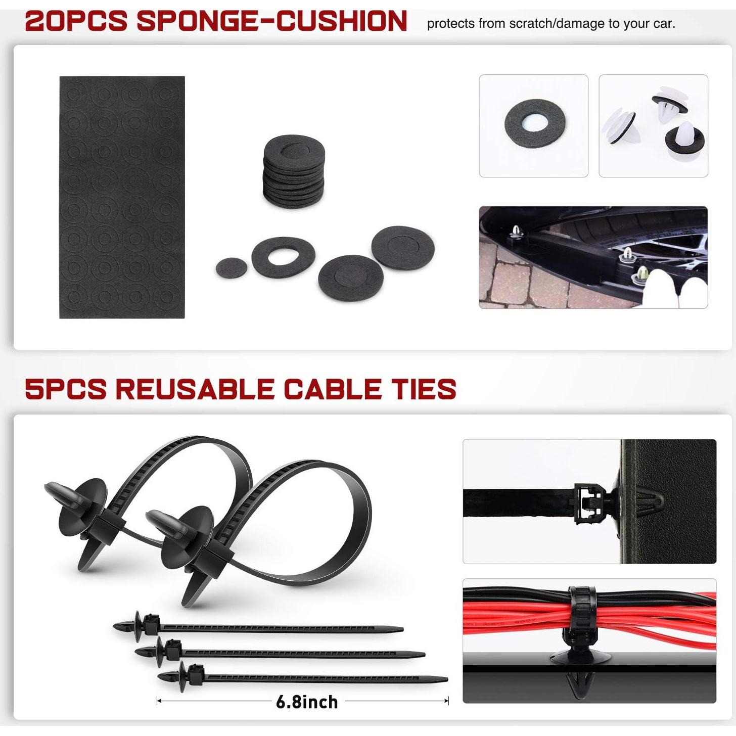 Kit de Clips de Retención Nilight 360 Pcs para Coche