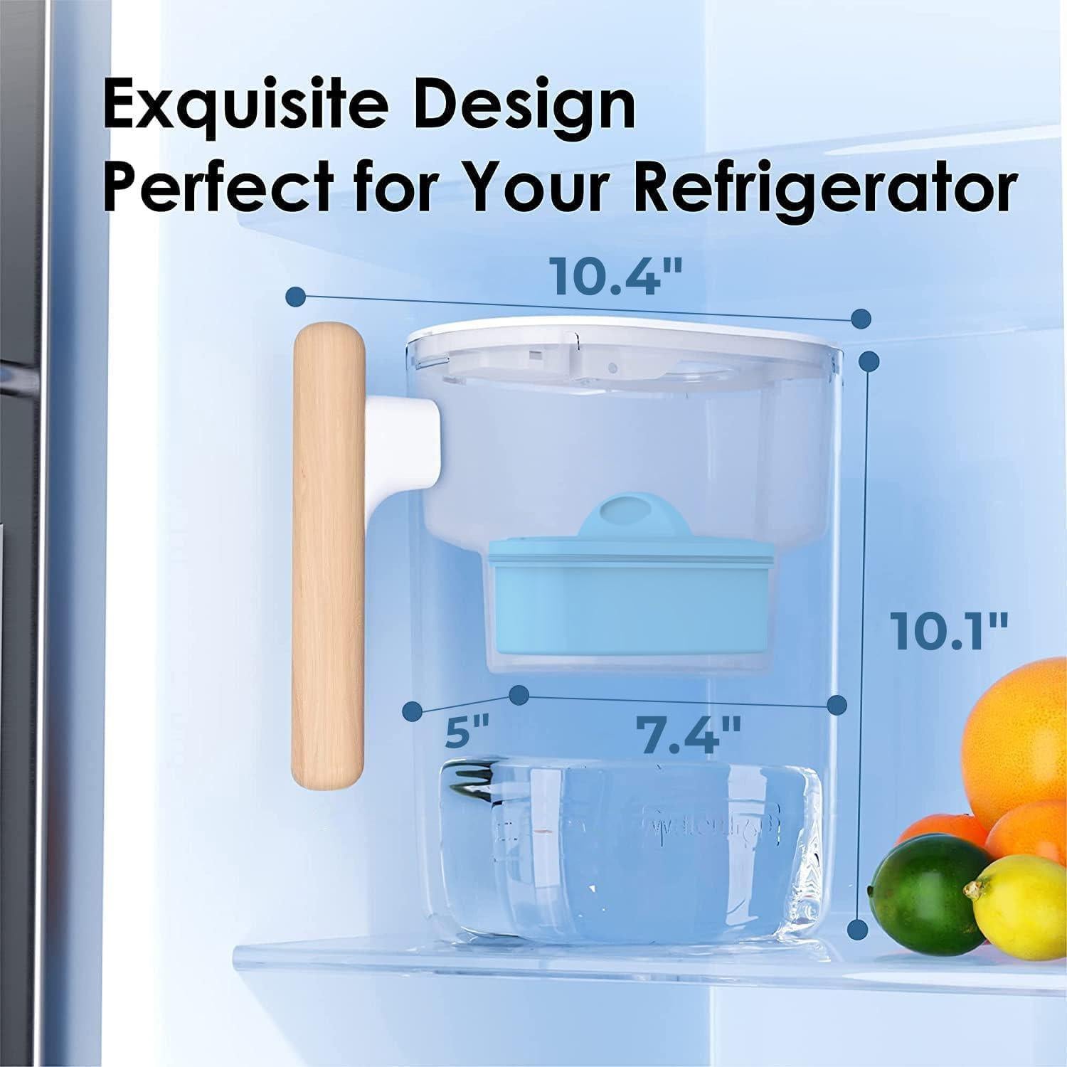 Jarra de Filtro Alcalina Waterdrop Chubby 10 Tazas con Filtro