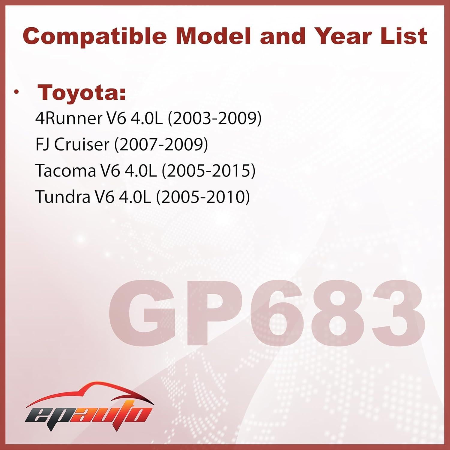 Filtro de Aire EPAuto GP683 para Toyota V6 4Runner Tacoma