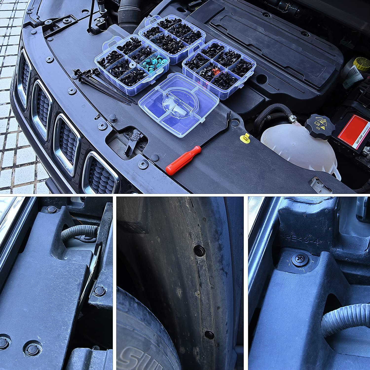 GOOACC 680 Piezas Clips de Retención para Automóviles Nylon