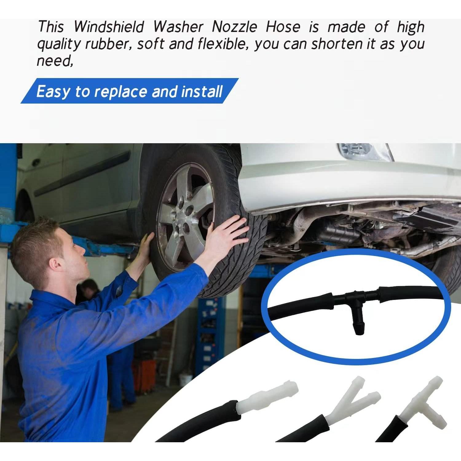 Kit de Manguera de Lavado de Parabrisas Patonu 4M con 12 Conectores