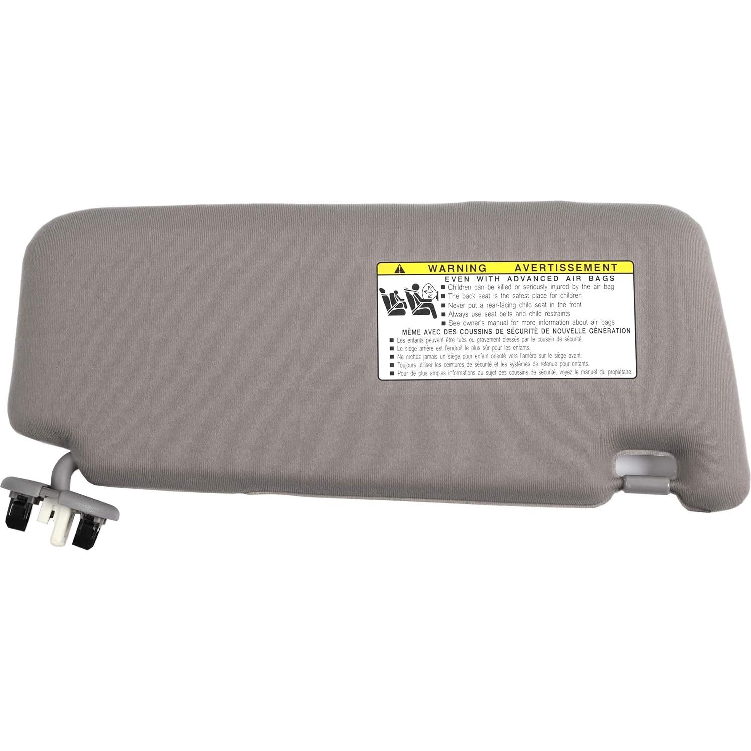 Visera de sol izquierda Ezzy Auto gris para Toyota Camry 2007-2011