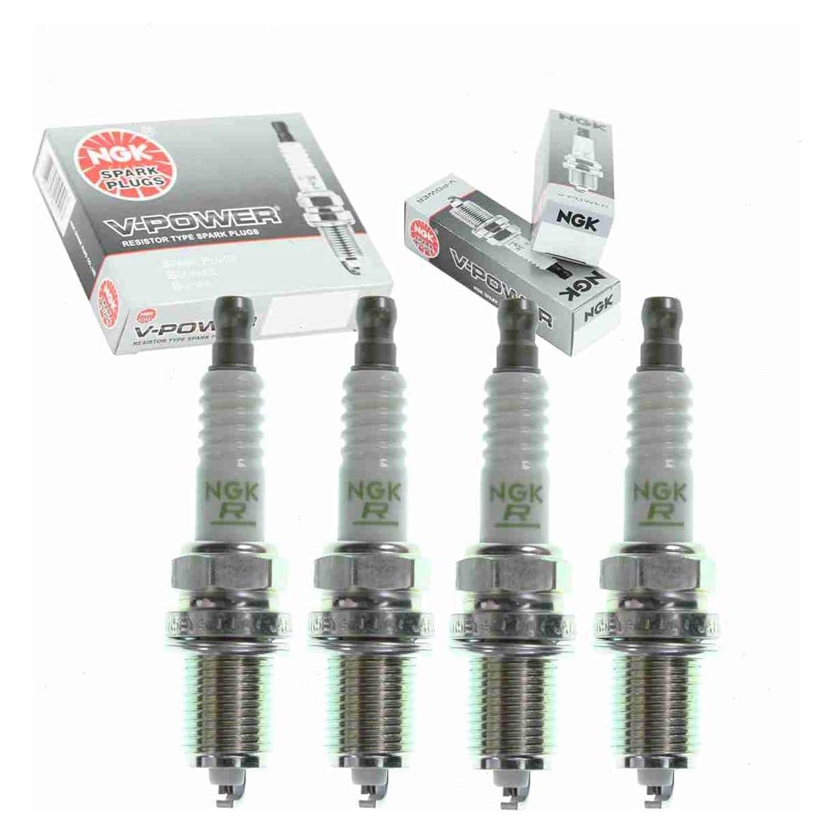 4 Bujías NGK V-Power para Toyota Corolla 1.6L 1.8L 1993-1997