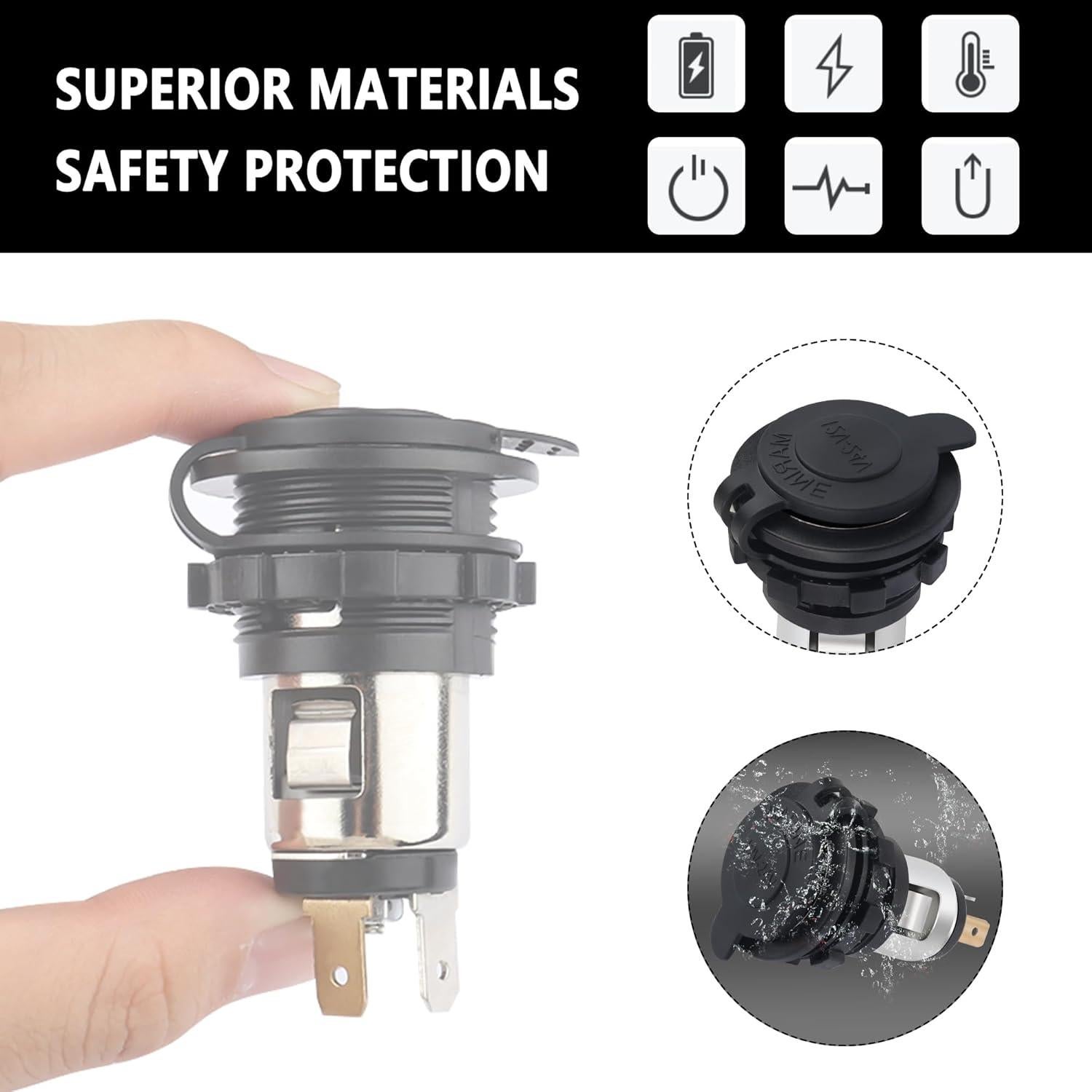 Toma de Encendedor 12V Carleef para Automóvil y Barco