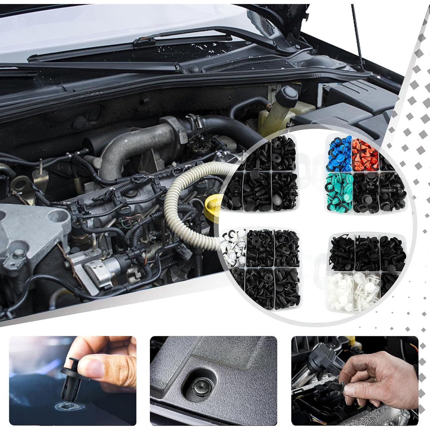 Kit de Clips de Retención para Auto UNENDA 1045 Piezas