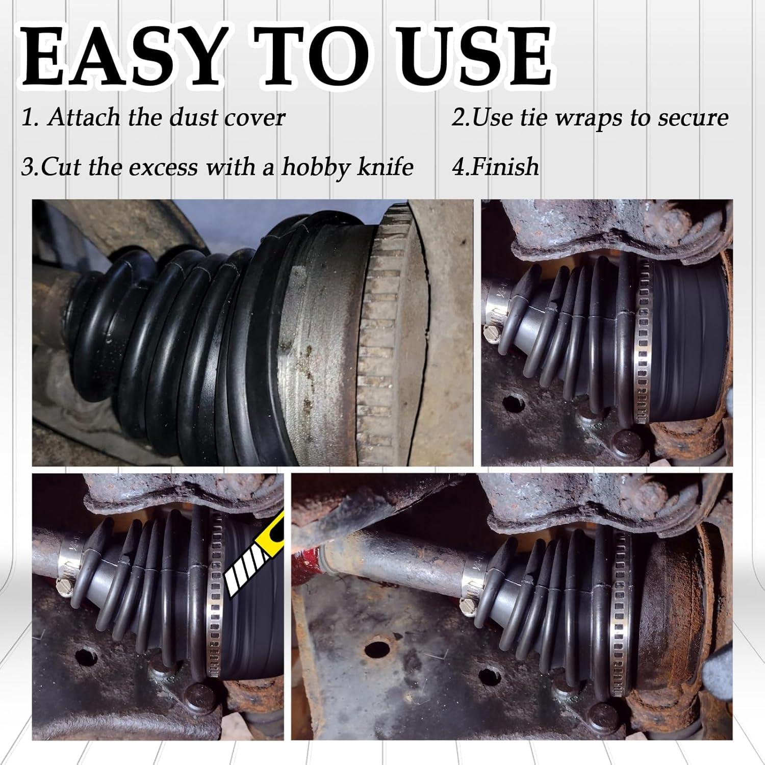 Kit de reparación bota CV Carleef 2 piezas silicona 12 cm