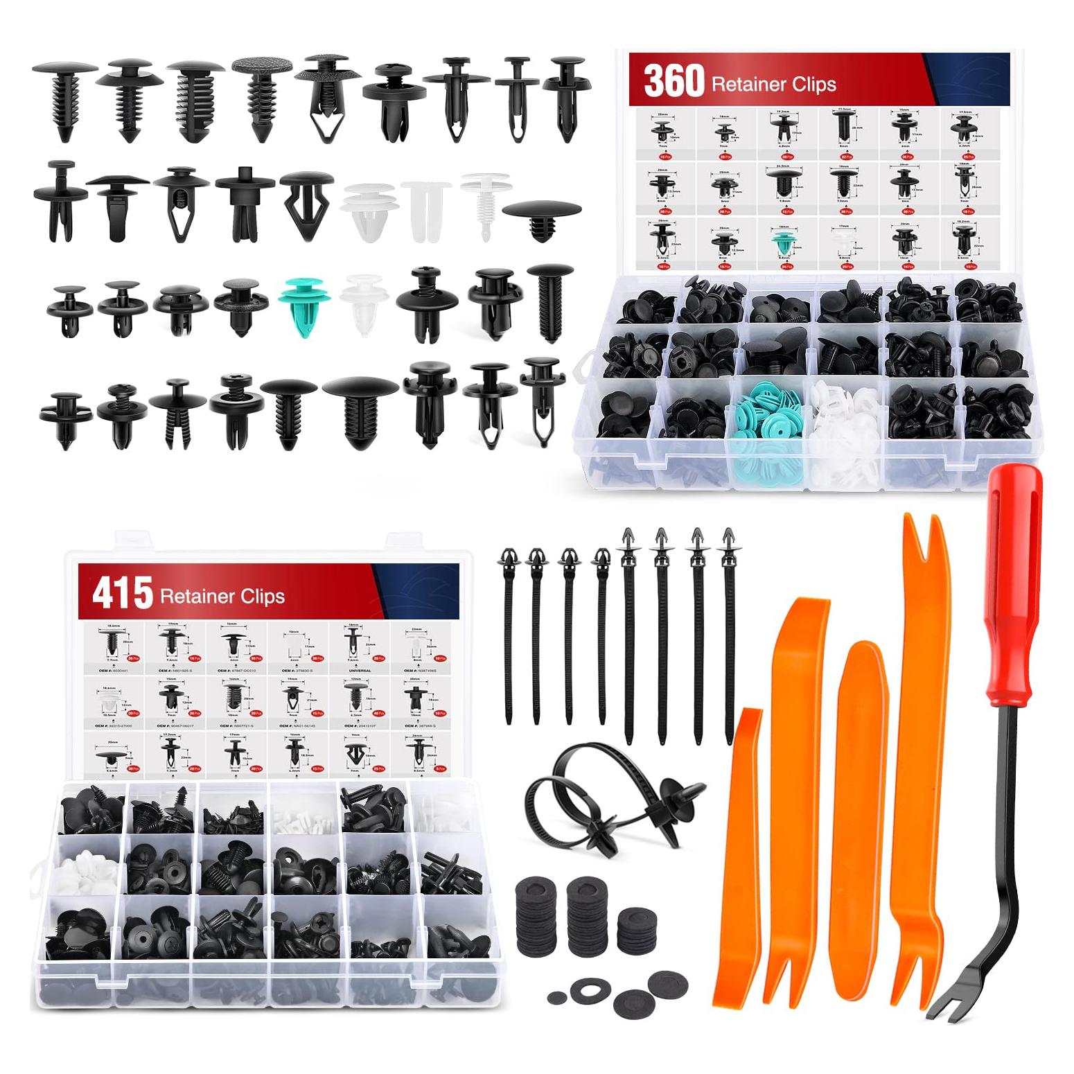 Kit 820 Piezas Clips Retención Nilight + Removedor Automóvil