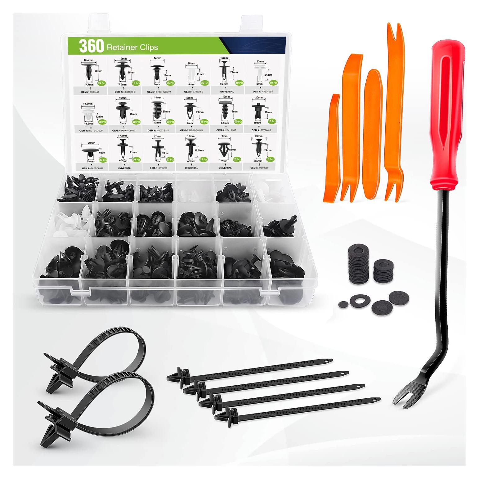 Kit de Clips de Retención Frokom 415pcs Nylon Automóvil