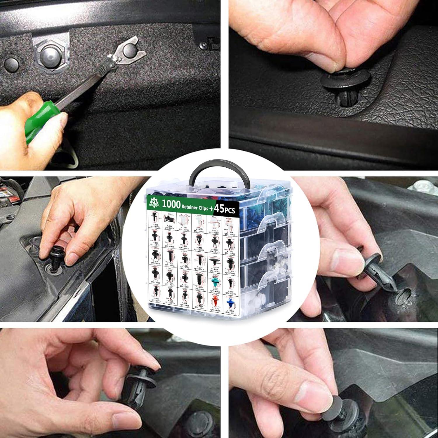 Kit de Clips de Retención Automotrices UNENDA 1045 PCS