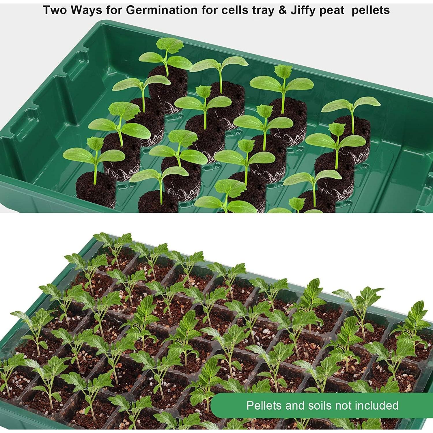 MIXC Bandejas de Plántulas 5 Piezas con Domo de Humedad