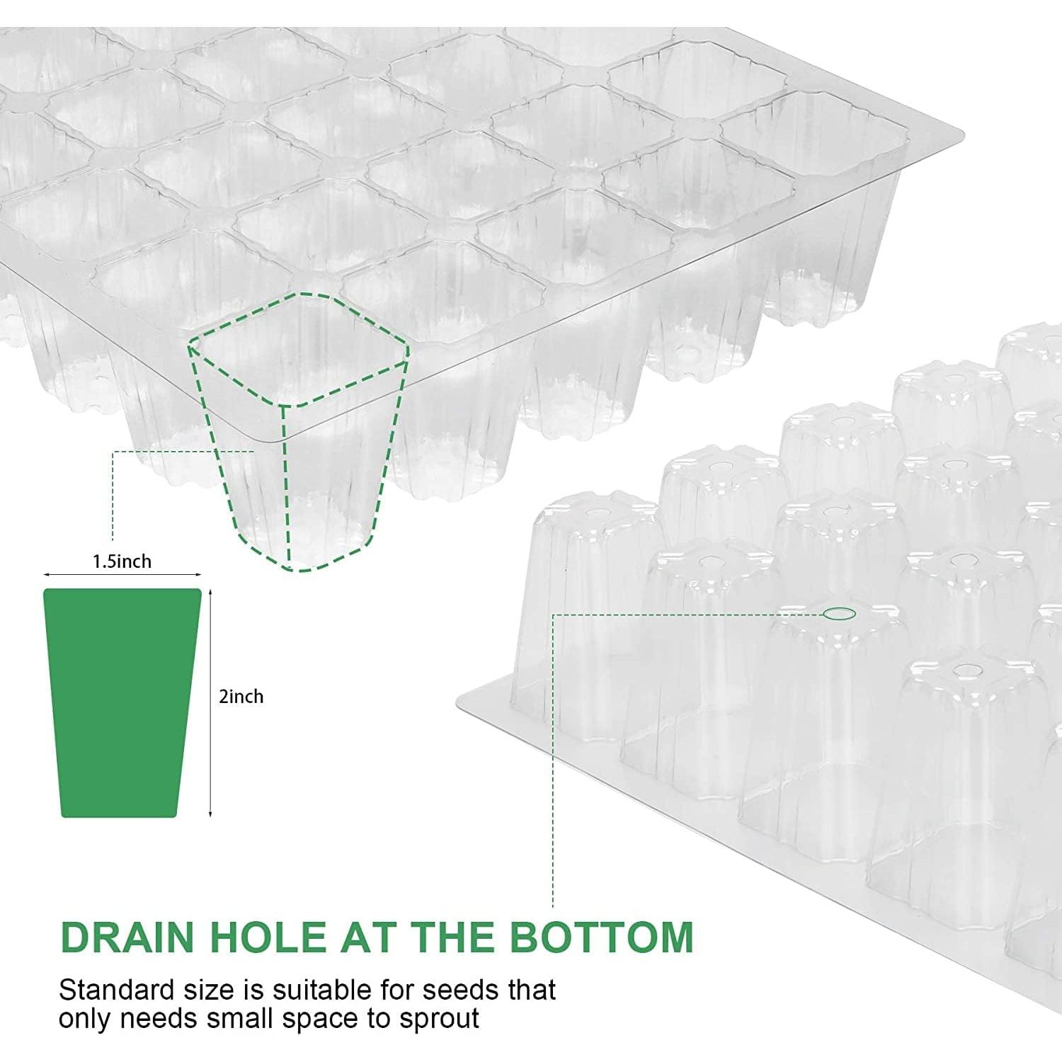 MIXC Bandejas de Plántulas 5 Piezas con Domo de Humedad