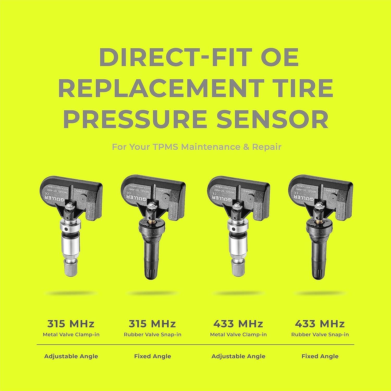 Sensor de Presión Neumáticos TPMS GULLER PA-6020-4 4-Pack
