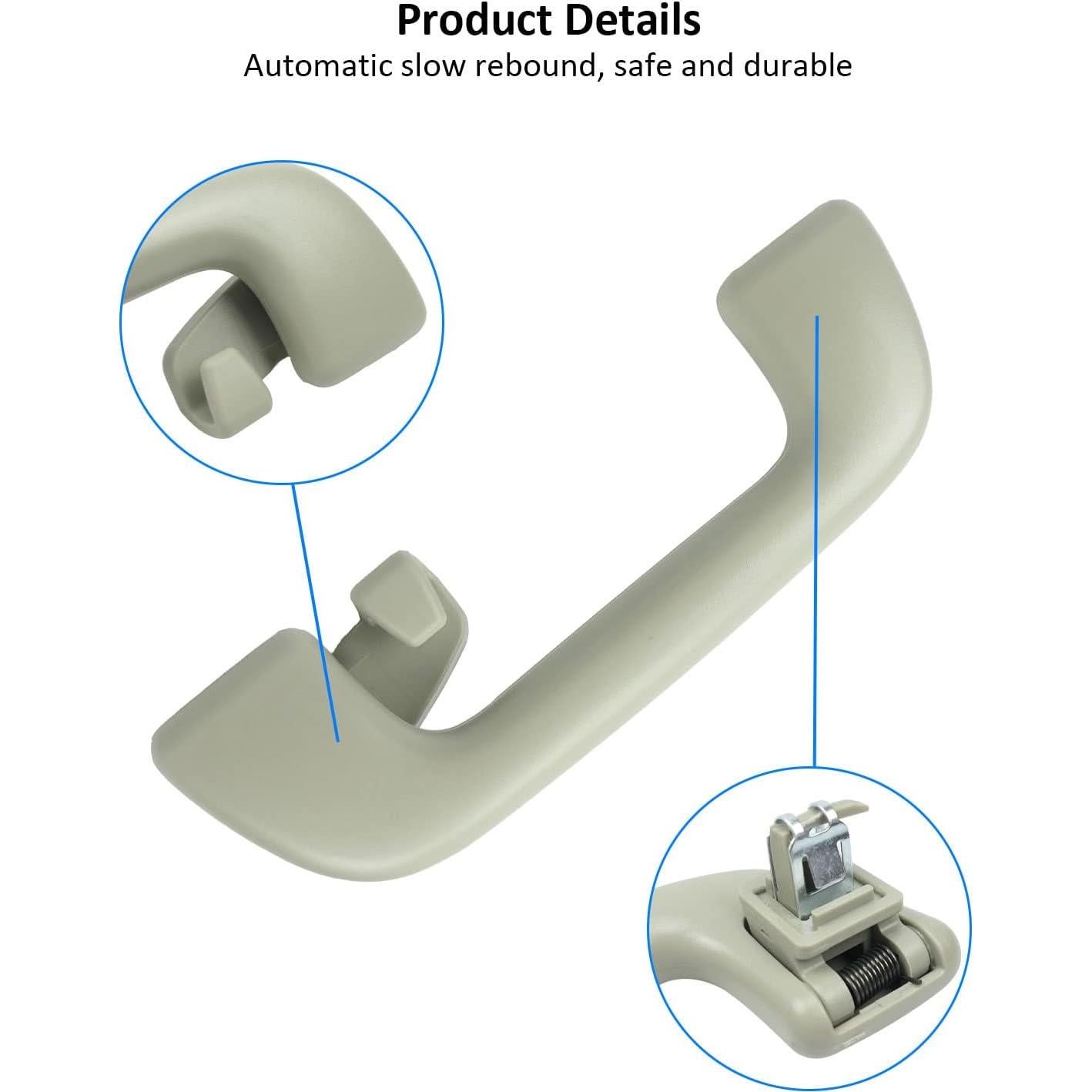 Mango de Tirón Interior YIGUCS para Techo Toyota Gris Beige