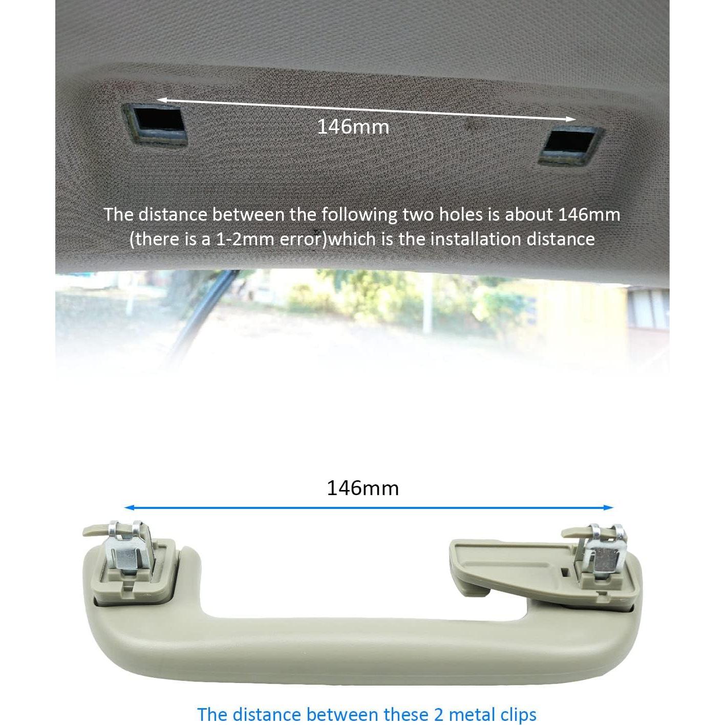 Mango de Tirón Interior YIGUCS para Techo Toyota Gris Beige