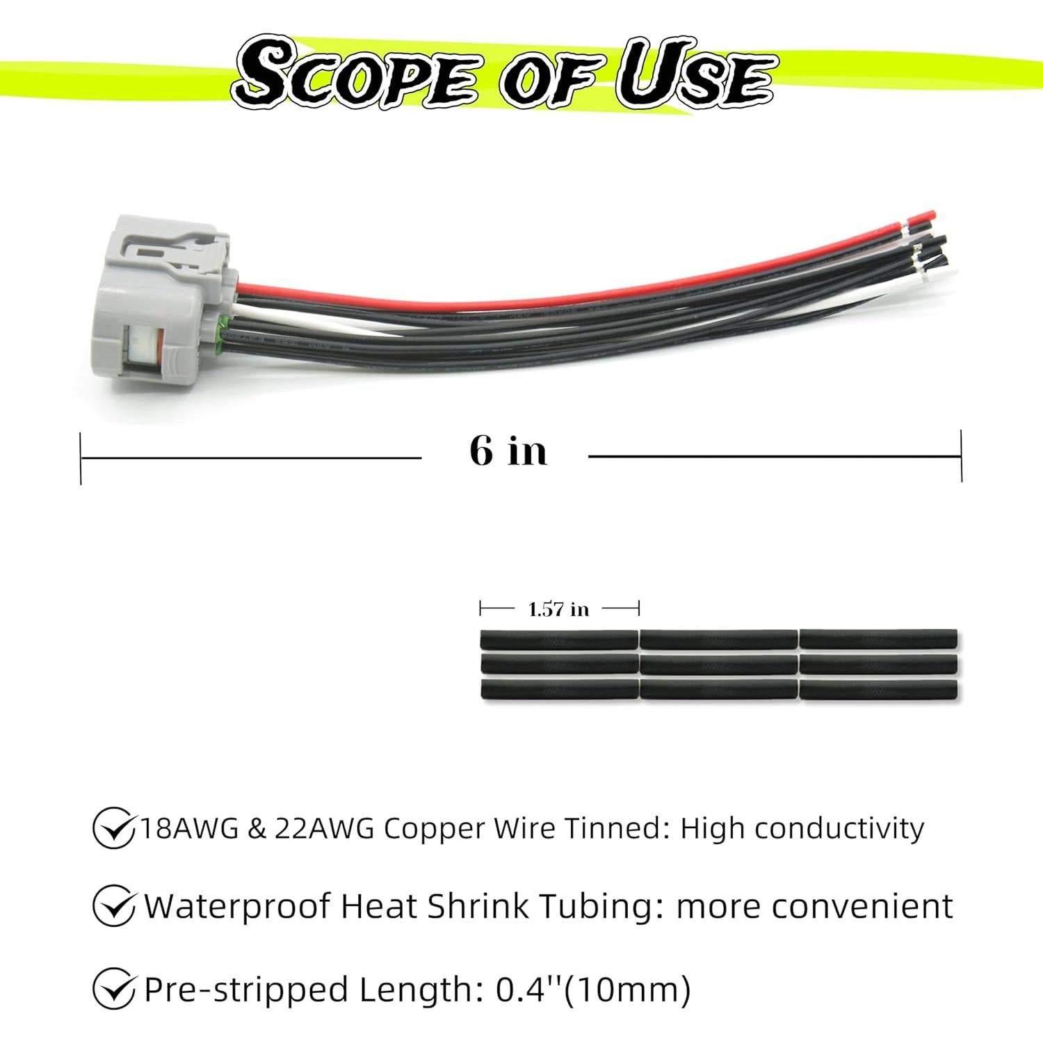 Conector de cableado Toyota Lexus 9 pines 15CM 90980-12362