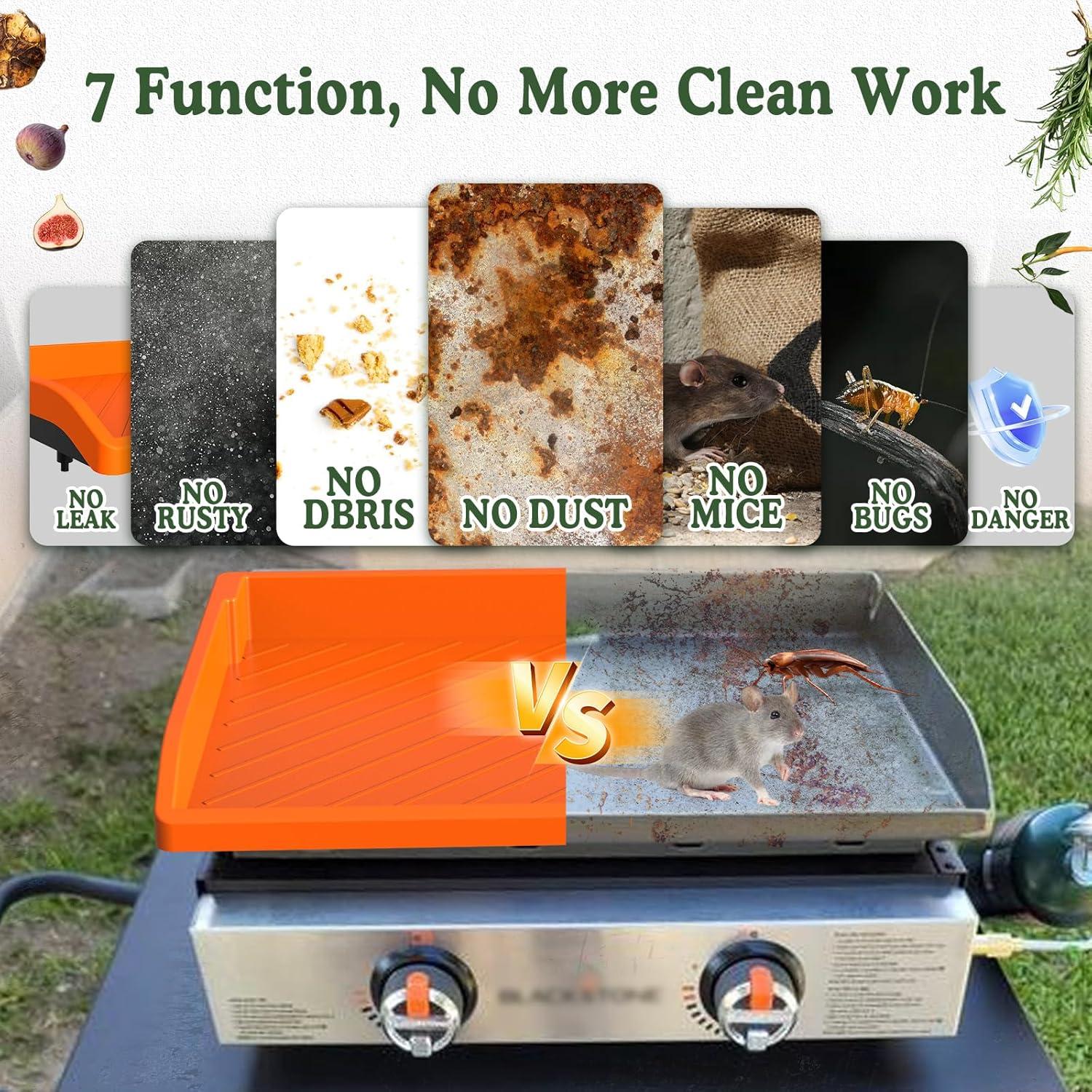 Cubierta de silicona Blackstone 22" naranja, protección total