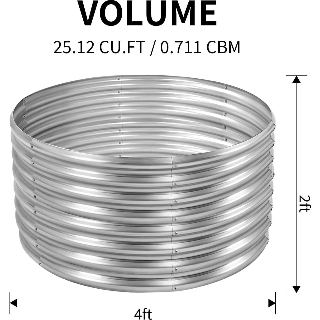 Cama de Jardín Elevada Galvanizada Land Guard 121.92 cm