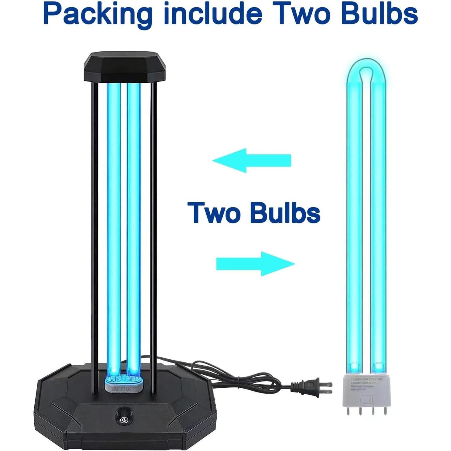 Lámpara UVC BAIMNOCM 38W con Control Remoto y Temporizador